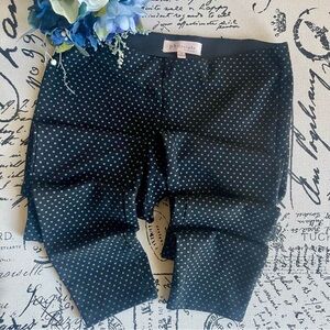 Philosophy Slimming Stretch Legging Pattern Pull-On Cigarette Pants, Size Small